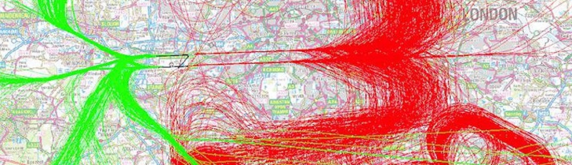 Heathrow Flight Paths over South East London